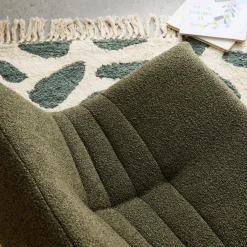 Poltroncina per bambini in tessuto bouclé testurizzato, 1 posto