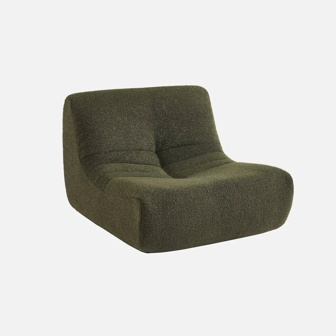 Poltroncina per bambini in tessuto bouclé testurizzato, 1 posto