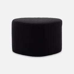 Pouf a forma di ciottolo in tessuto