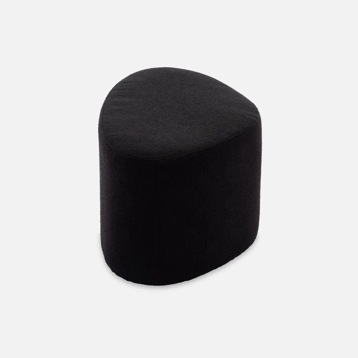 Pouf a forma di ciottolo in tessuto