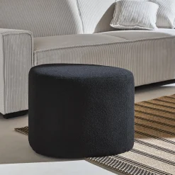 Pouf a forma di ciottolo in tessuto