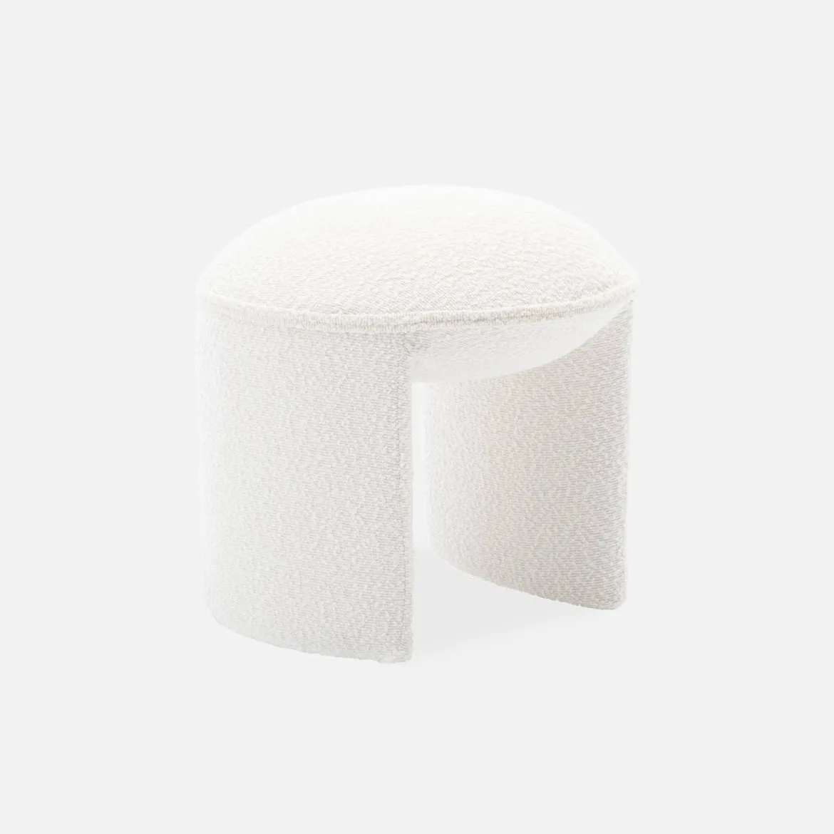 Pouf in bouclé