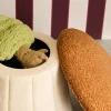 Pouf per bambini a fungo con contenitore