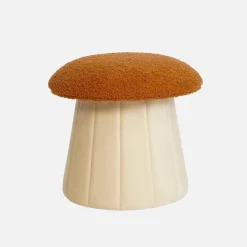 Pouf per bambini a fungo con contenitore