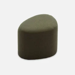 Pouf a forma di ciottolo in tessuto