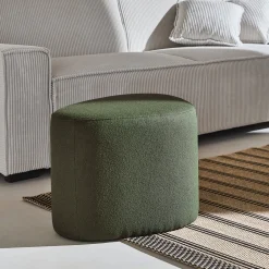Pouf a forma di ciottolo in tessuto