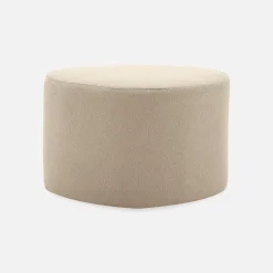 Pouf a forma di ciottolo in tessuto