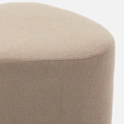 Pouf a forma di ciottolo in tessuto