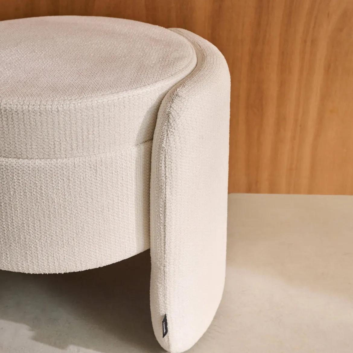 Pouf contenitore in tessuto