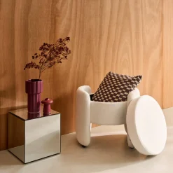 Pouf contenitore in tessuto