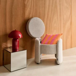 Pouf contenitore in tessuto