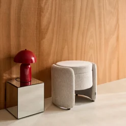 Pouf contenitore in tessuto