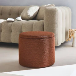 Pouf contenitore in tessuto