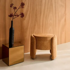 Pouf contenitore in tessuto