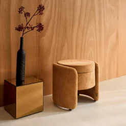 Pouf contenitore in tessuto