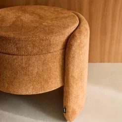 Pouf contenitore in tessuto