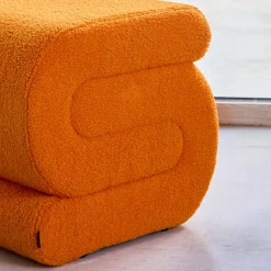 Pouf in bouclé