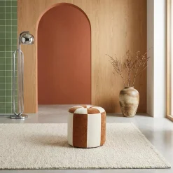 Pouf per bambini in tessuto ciniglia