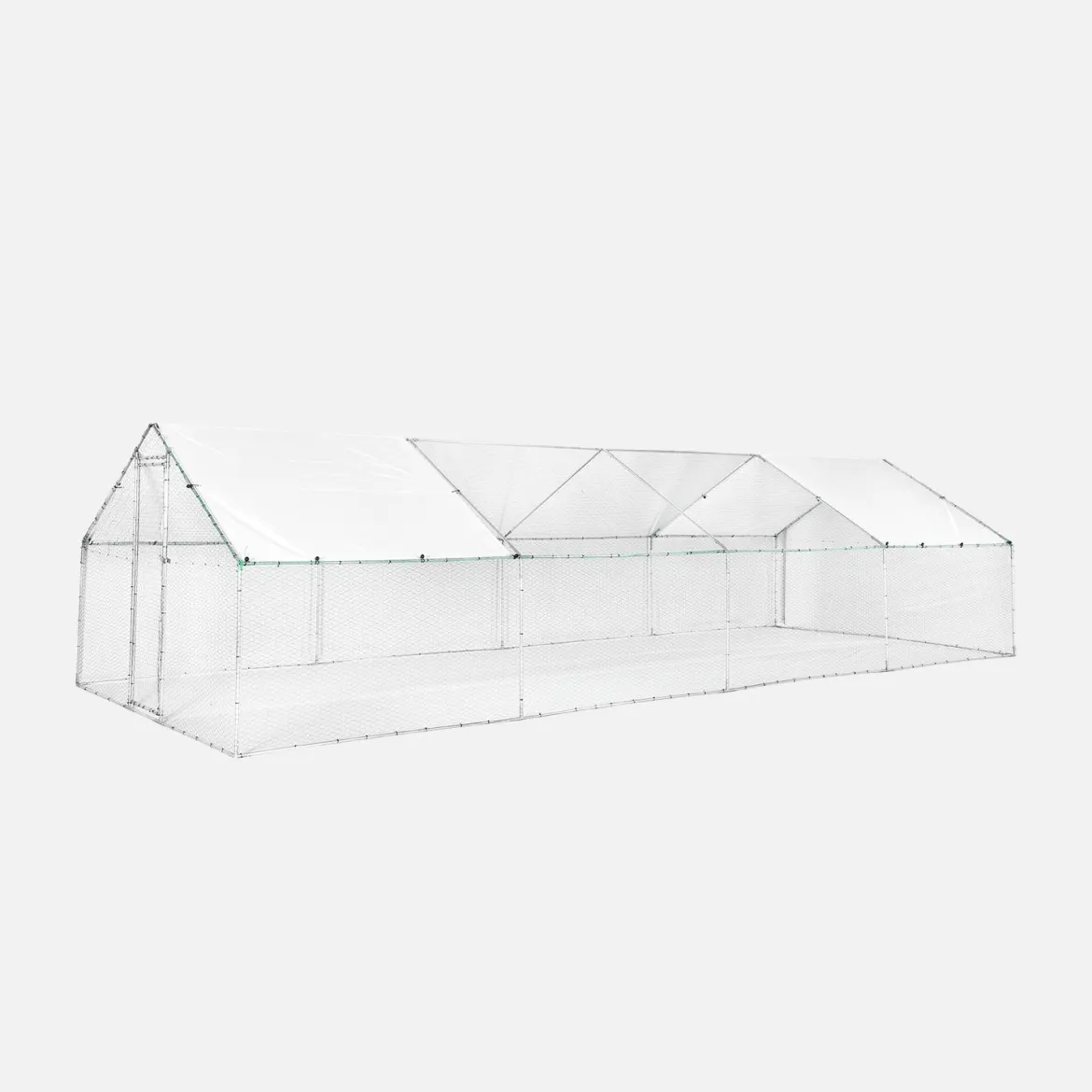 Recinto per pollaio e voliera acciaio galvanizzato