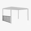Ringhiera bassa 3m in alluminio per pergola bioclimatica