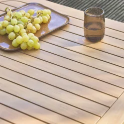 Salotto da giardino ad angolo in legno di acacia, 5 posti