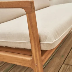 Salotto da giardino in acacia, 4 posti