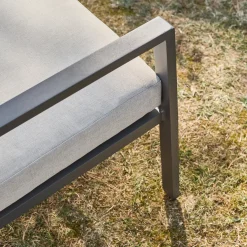 Salotto da giardino in alluminio, 4 posti