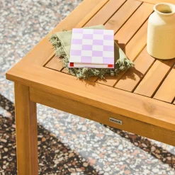 Salotto da giardino in legno di acacia, 2 posti