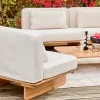 Salotto da giardino in legno di acacia, 4 posti
