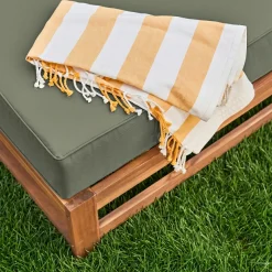 Salotto da giardino in legno, 5 posti