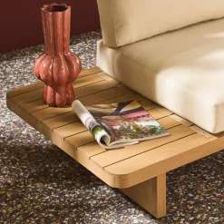 Salotto da giardino in legno di acacia, 2 posti