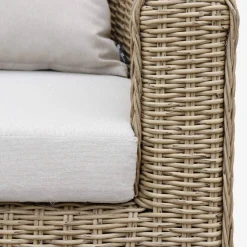 Salotto da giardino in resina intrecciata, 4 posti