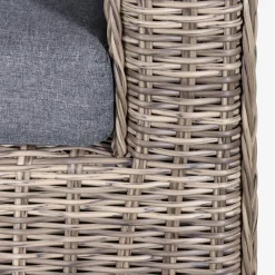Salotto da giardino in resina intrecciata, 4 posti