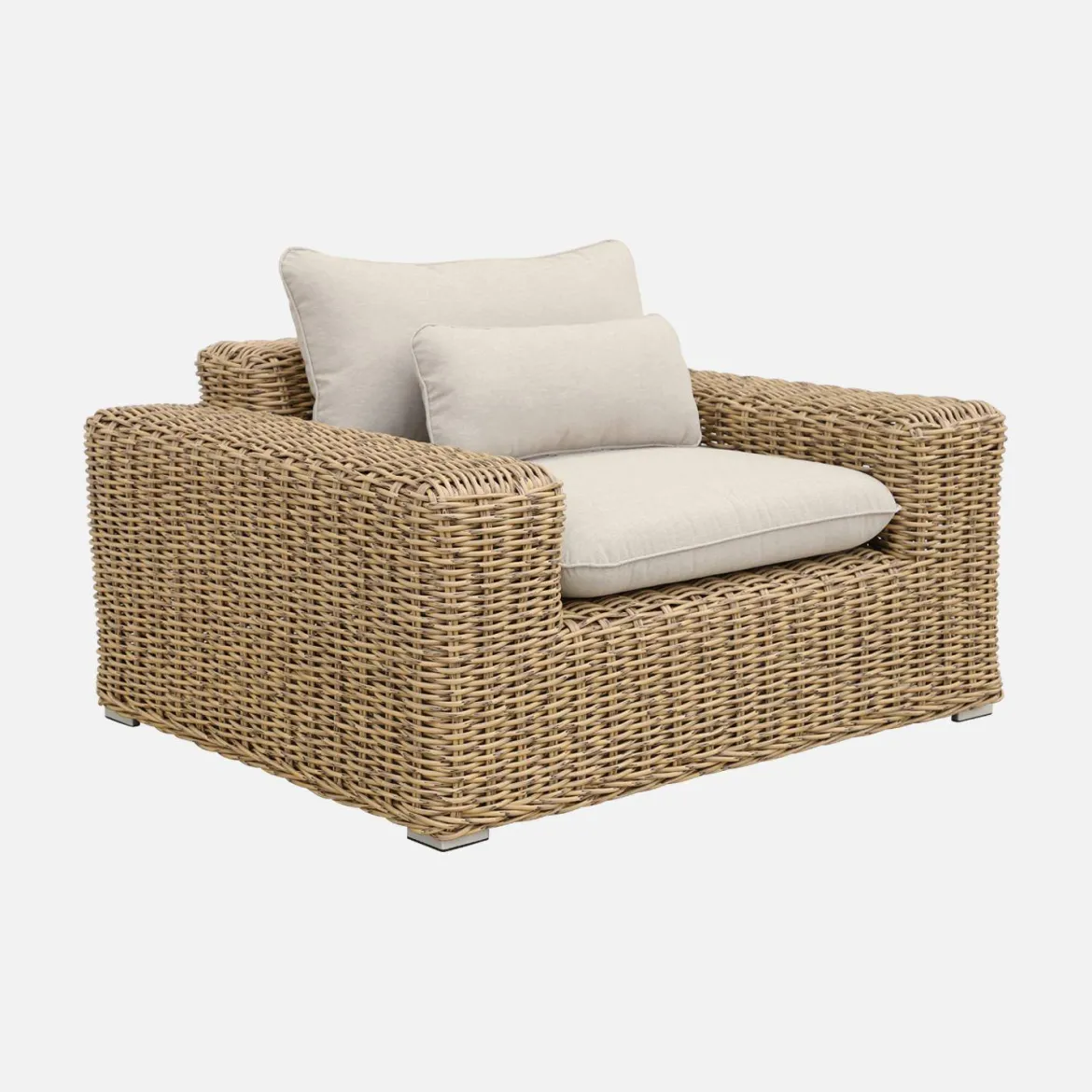Salotto da giardino in resina extra large, 4 posti