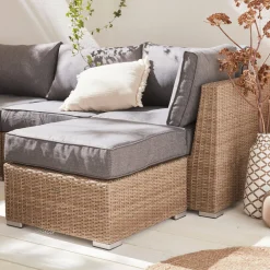 Salotto da giardino premium in resina intrecciata, 12-14 posti