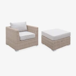 Salotto da giardino premium in resina intrecciata, 12-14 posti