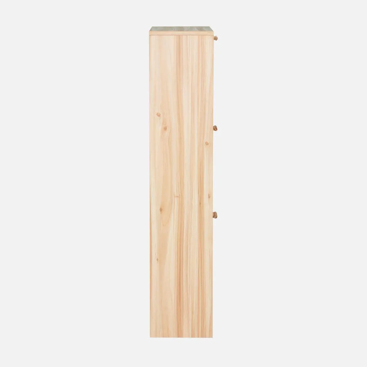 Scarpiera con decoro in canna e legno, 3 ante