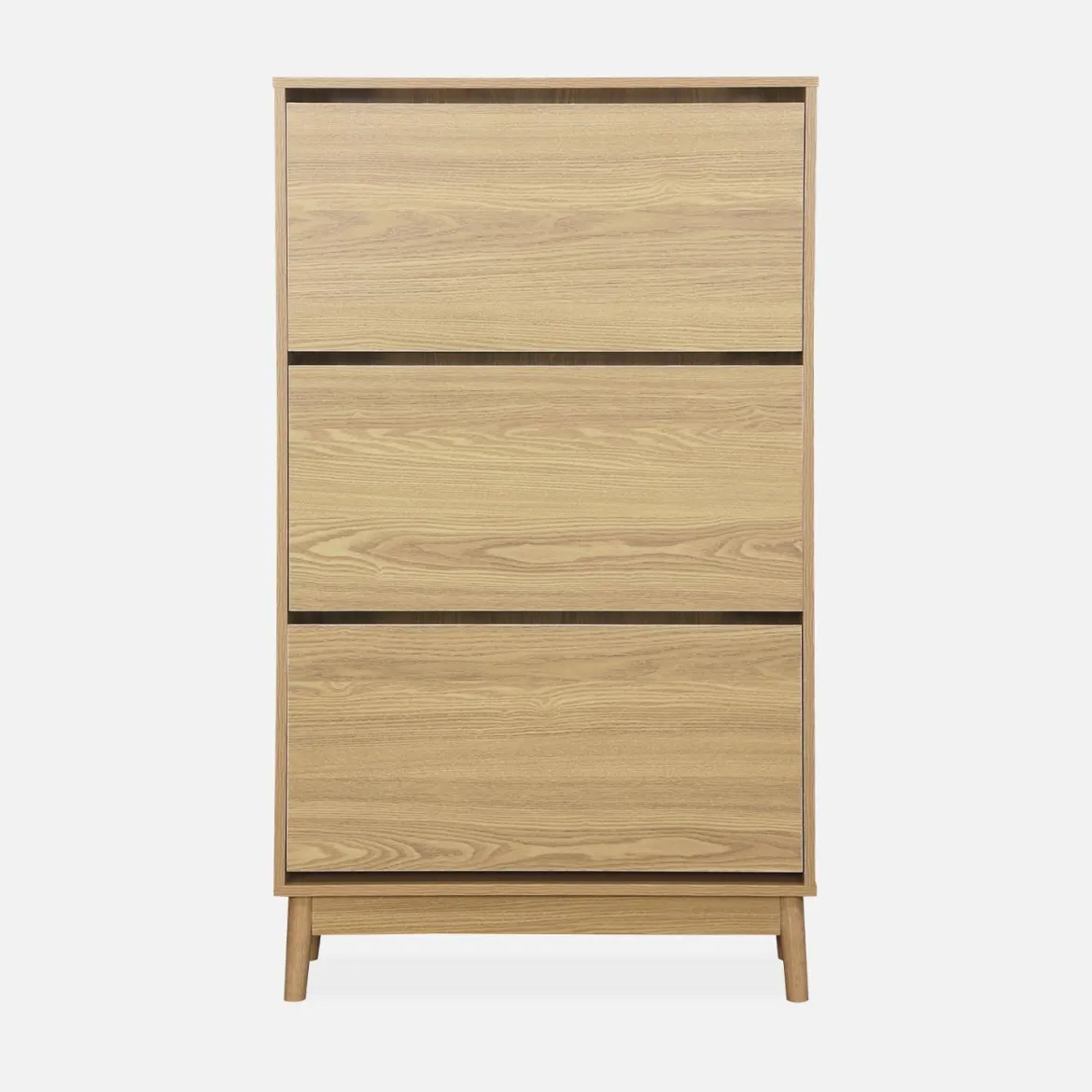 Scarpiera scandinava in legno, 3 ante