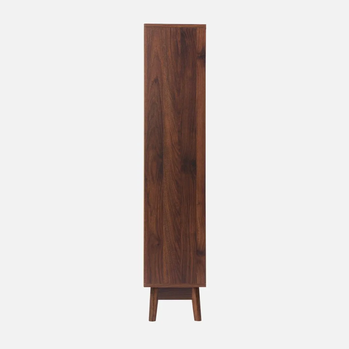 Scarpiera con decoro in legno naturale, 3 ante