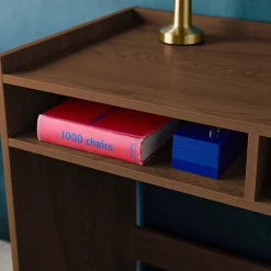Scrivania decorazione legno 2 cassetti di stoccaggio