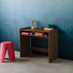 Scrivania decorazione legno 2 cassetti di stoccaggio
