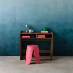 Scrivania decorazione legno 2 cassetti di stoccaggio