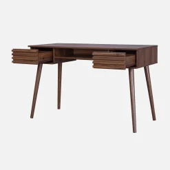 Scrivania effetto legno 2 cassetti