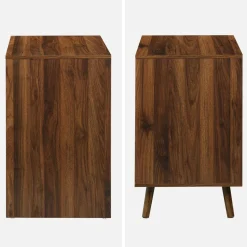 Scrivania scandinava decorazione in legno, 2 cassetti