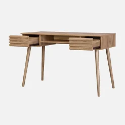 Scrivania effetto legno 2 cassetti