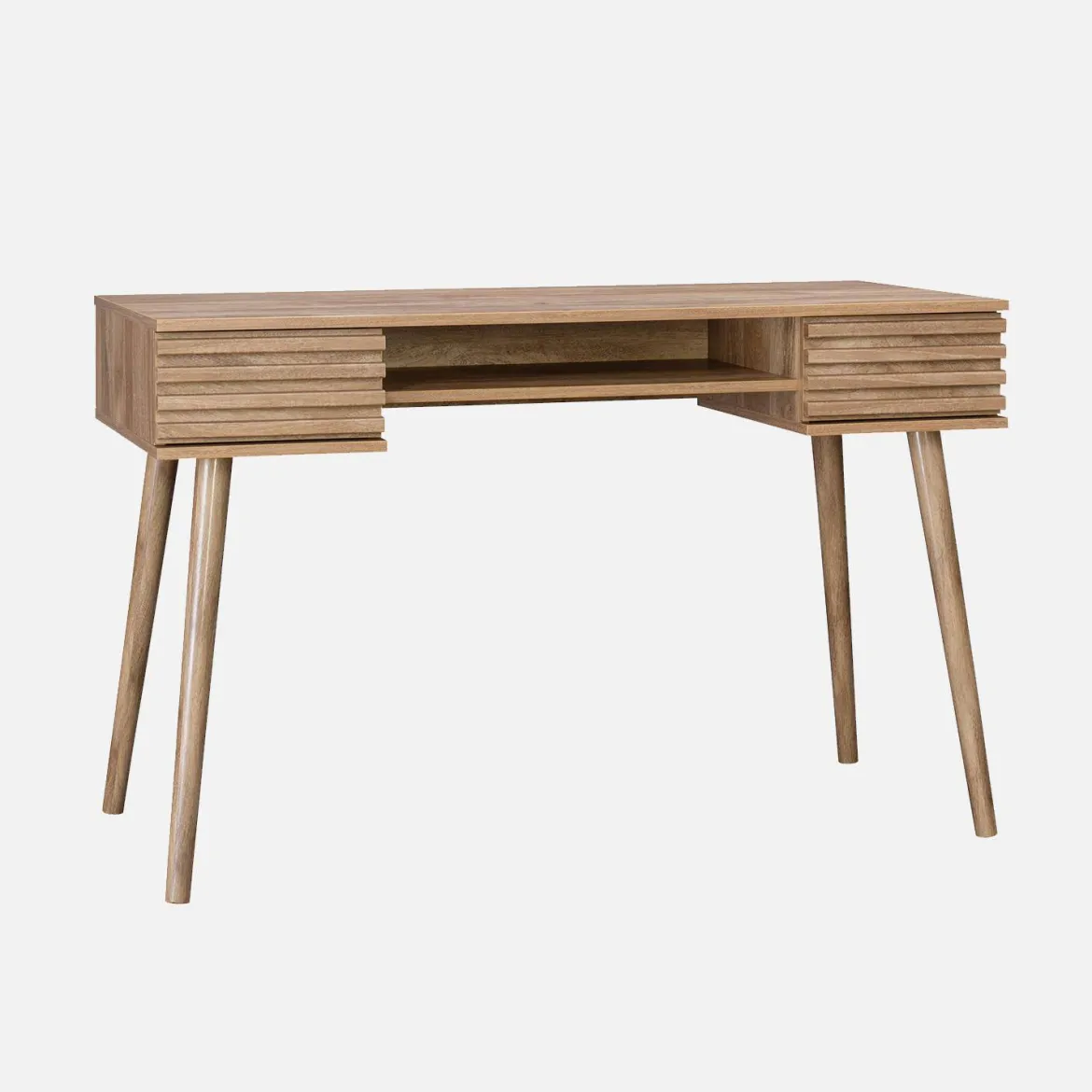 Scrivania effetto legno 2 cassetti