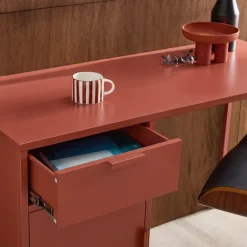 Scrivania per bambini in acciaio laminato, 1 cassetto