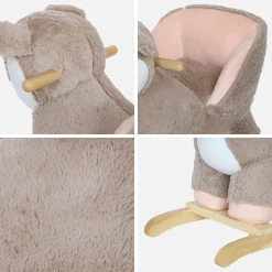 Sedia a dondolo cerbiatto per bambini