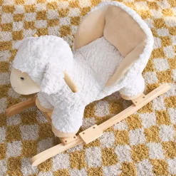 Sedia a dondolo pecorella per bambini