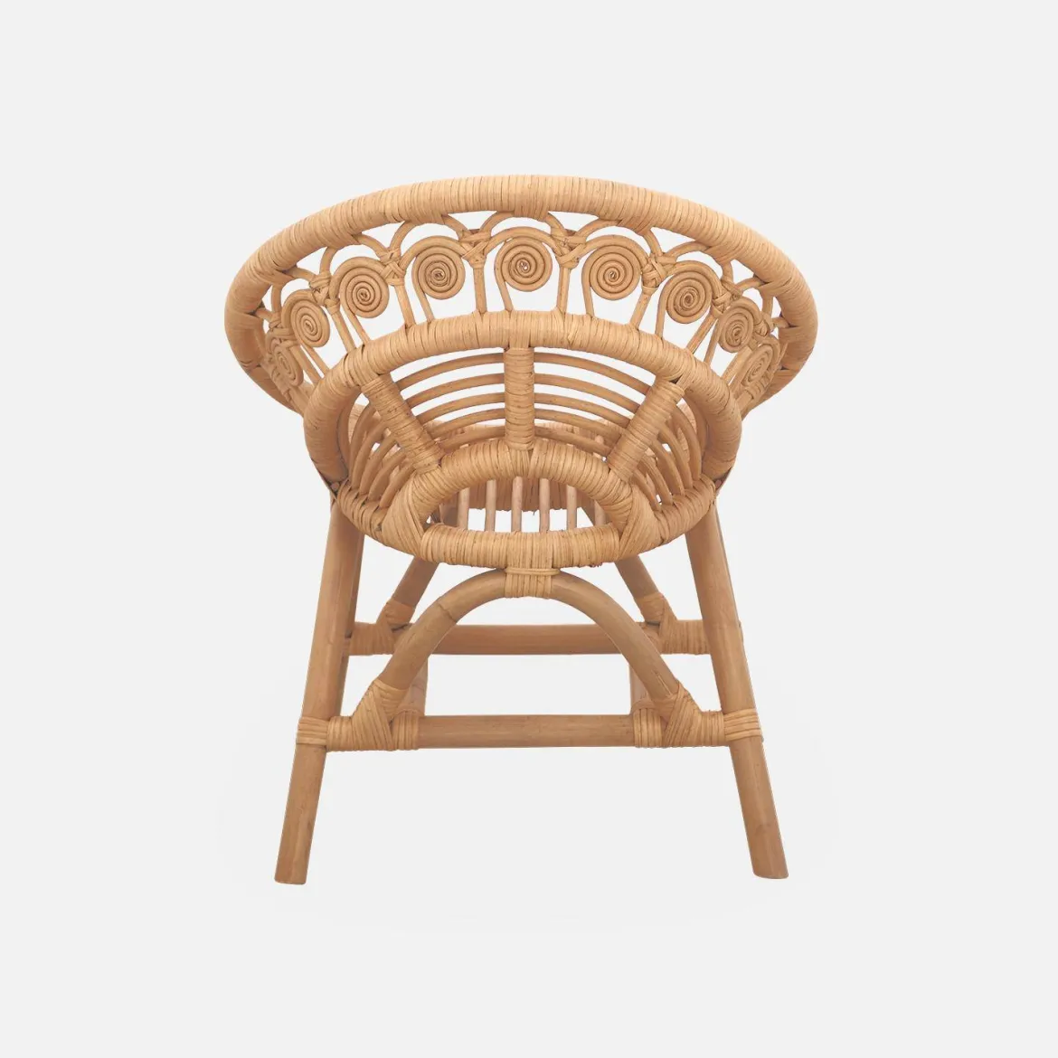 Sedia per bambini in rattan